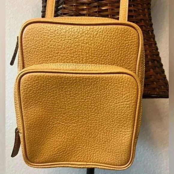 Vintage pebbled leather crossbody bag yurie Nitani classic style - Picture 6 of 10